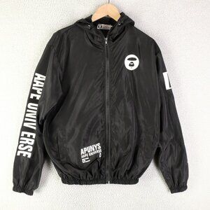 Aape By A Bathing Ape Jacket Mens Large Windbreaker Hooded AAPE Universe